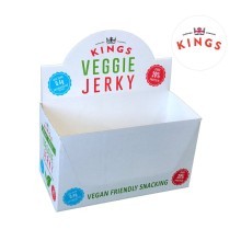 Retail Cardboard Box For Kings Veggie Jerky