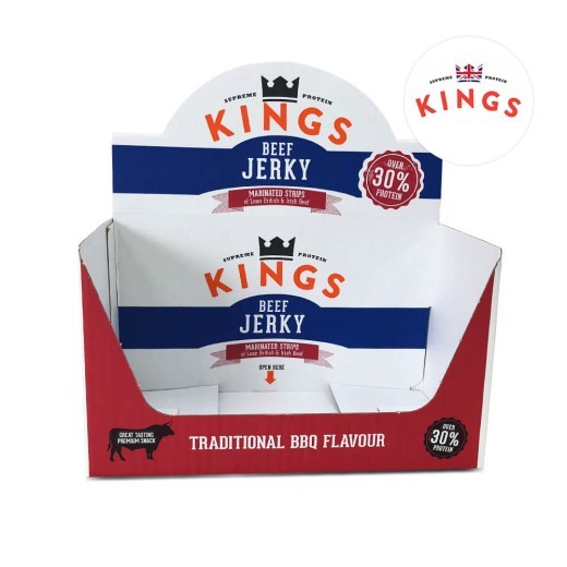 Retail Display Box For Kings Beef Jerky